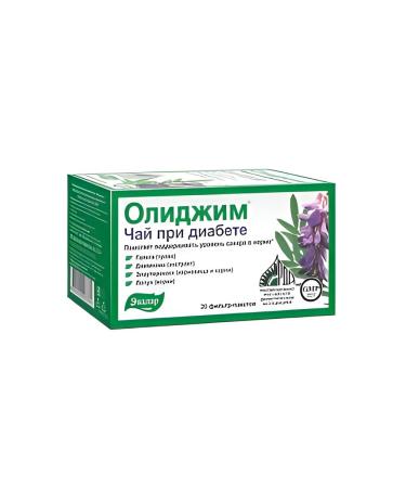 Evalar Olidim tea for diabetes filter package No. 20 -1UP