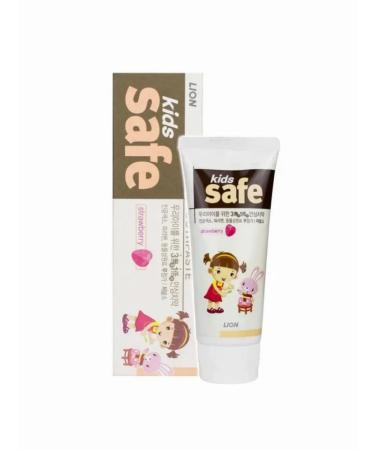 LION Toothpaste Children's Kids Safe with a taste of strawberries 90g