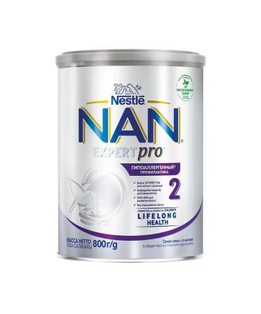 Nan 2 hypoallergenic milk mixture from 6 months 800 g