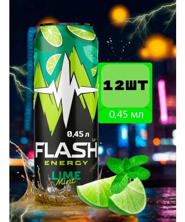 Flash Up Energy mint lime energy 12 pcs x 0.45 liters