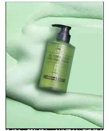 TEA TREE shower gel against acne kundal apple aroma - Buy Online on GoSupps.com