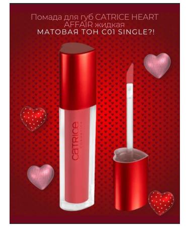 catrice Lipstick for Heart Affair lip liquid matte tone C01