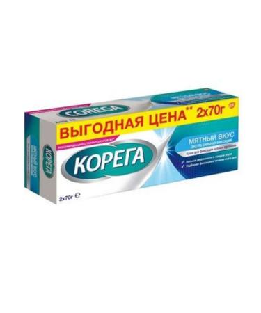Corega Korega for fixing dentures 70 g x 2 mint 2UP - Buy Online on GoSupps.com