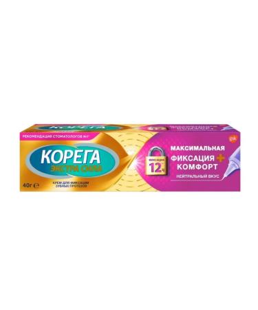 Corega Korega maximum fixation + comfort cream 40 g 2UP - Buy Online on GoSupps.com