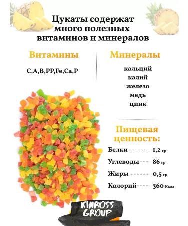 KINROSS Zuccatia pineapple dried cubes color 3 kg - Buy Online on GoSupps.com