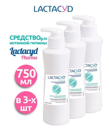 LACTACYD For intimate hygiene against bacteria 250ml 3pcs