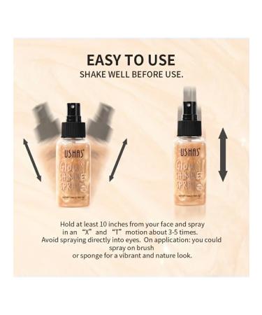 ushas Highlighter for body shimmer liquid 02 - Buy Online on GoSupps.com