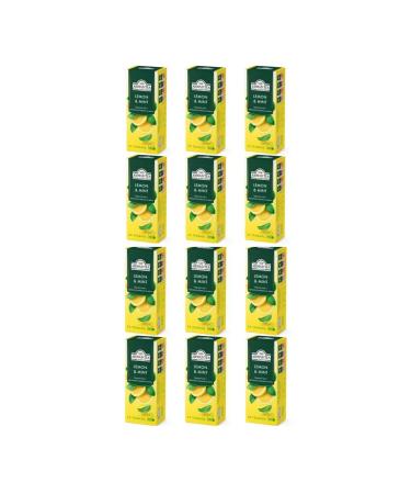 Ahmad Tea Black tea with aroma of lemon and peppermint 12 is 25 pack