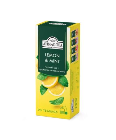 Ahmad Tea Black tea with aroma of lemon and peppermint 12 is 25 pack - Buy Online on GoSupps.com
