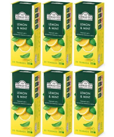 Ahmad Tea Black tea Lemon & Mint 6 U to 25 PAC