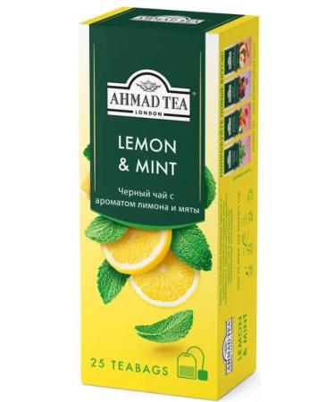 Ahmad Tea Black tea Lemon & Mint 6 U to 25 PAC - Buy Online on GoSupps.com