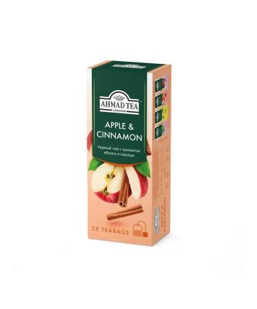 Ahmad Tea Black tea with the aroma of apple and cinnamon 12 to 25 pack - Buy Online on GoSupps.com