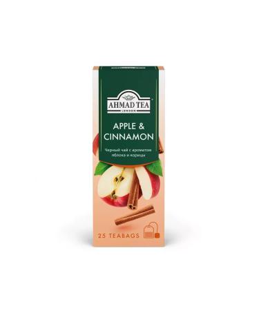 Ahmad Tea Black tea with the aroma of apple and cinnamon 12 to 25 pack - Buy Online on GoSupps.com