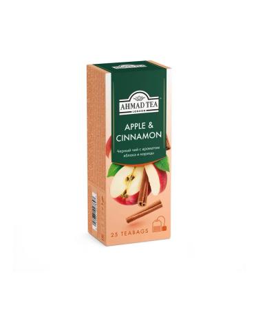 Ahmad Tea Black tea with the aroma of apple and cinnamon 12 to 25 pack - Buy Online on GoSupps.com