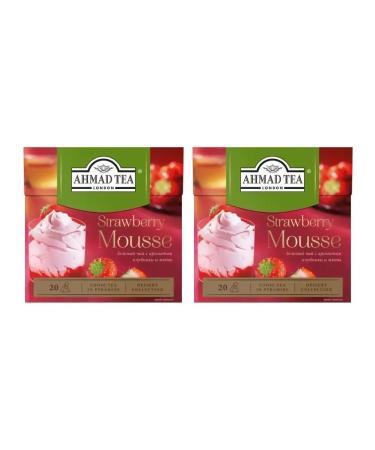 Ahmad Tea Green tea with the aroma of strawberries and mint 2 packages