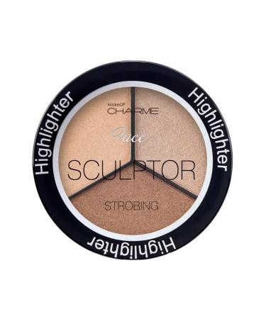 Charme Palette of highlighters 3 in 1 CH HH-13 (Zagara