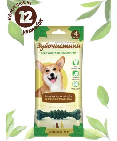 Country delicacies Mint toothpicks for dogs weighing 10 kg - 12 packages
