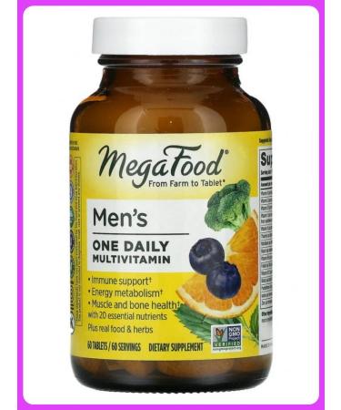 MegaFood Men's One Daily Vitamins for men 60 tablets