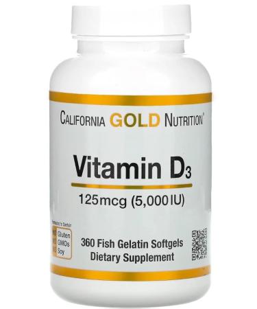 Vitamin D3 5000 IU 360 Softgels (Vitamin D3)