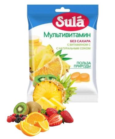 SULA Caramel Lollitum "Multivitamin" 4 packages - Buy Online on GoSupps.com