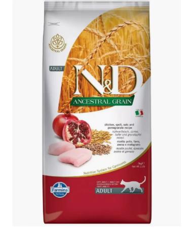 Farmina N&D AnceStral Grain Cat (chicken and grenade) 5 kg - Buy Online on GoSupps.com