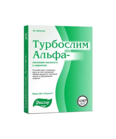 Evalar Turboslim alpha-lipoic acid and l-carnitine 20 tab