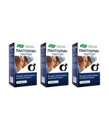 Evalar Pantocrin Panteya 40 tab (0.23g) x 3 l