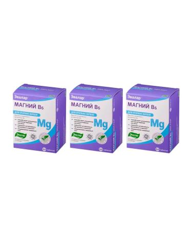 Evalar Magnesium B6 60 Tab (1.25g) x 3