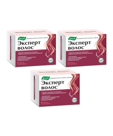 Evalar Hair expert 60 tab (1g) x 3