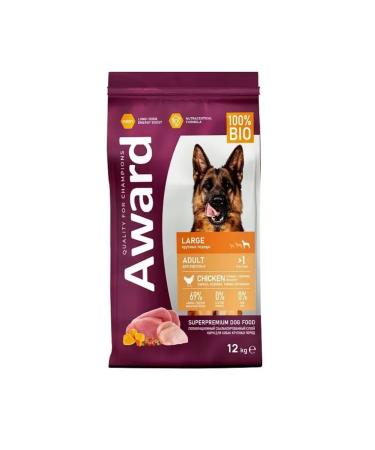 AWARD Dry food 12 kg for dogs of large breeds with chicken and turkey - Buy Online on GoSupps.com