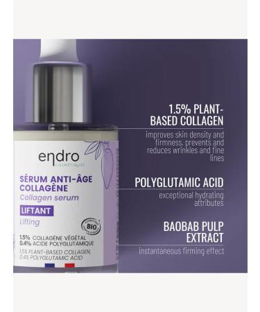 ENDRO Anti -aging serum for the face with collagen +gift - Buy Online on GoSupps.com