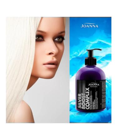 JOANNA Silver Boost Complex shampoo for blond hair 500gr - Buy Online on GoSupps.com