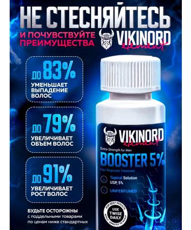 Vikinord Serum 5% (2 pcs) for beard growth - Buy Online on GoSupps.com