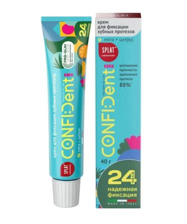 Splat Cream for fixing dentures 40 g Taste of citrus 2UP - Buy Online on GoSupps.com