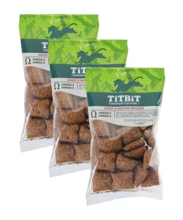 Titbit A treat for dogs Nachos in meat sprinkling 75 g 3UP