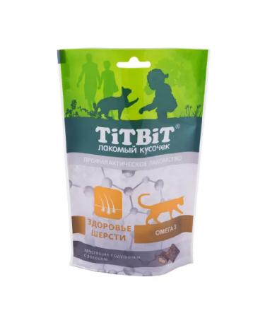 Titbit A treat for cats of a pillow with salmon 60 g 3 pcs - Buy Online on GoSupps.com