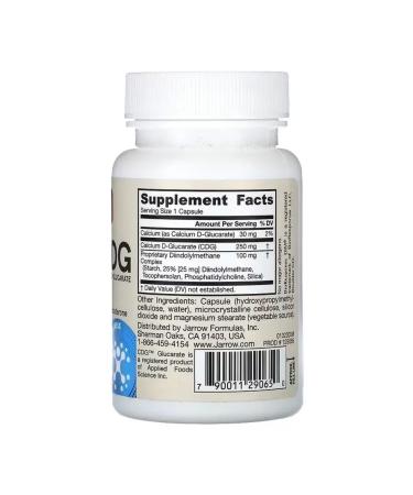Jarrow Formulas DIM + CDG Diindolillemtan and Calcarat Calcium - Buy Online on GoSupps.com