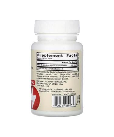 Jarrow Formulas NMN 125 mg 60 tablets - Buy Online on GoSupps.com