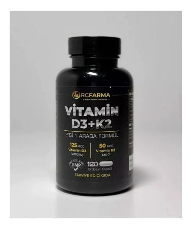 Rcfarma Vitamin D3+K2 5000 mg for immunity - Buy Online on GoSupps.com