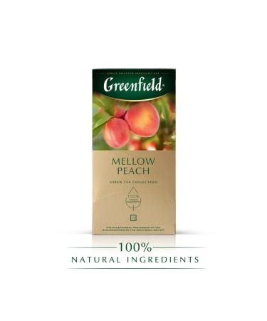 Greenfield Set Mellow Peach Green tea in bags 50 pcs 1.8 g - Buy Online on GoSupps.com