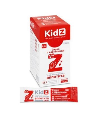 WTF Kidz (Kidz) syrup with cornitin 20 pcs. Stick of 2.5 ml 1UP - Buy Online on GoSupps.com