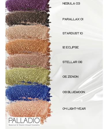 Palladio Shining shadows for the eyes with a metallic effect - Buy Online on GoSupps.com