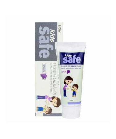 LION Toothpaste Children's Kids Safe with the taste of grapes 90g 4 pcs - Buy Online on GoSupps.com