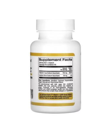 California Gold Nutrition buffering vitamin C sodium ascorbate - Buy Online on GoSupps.com