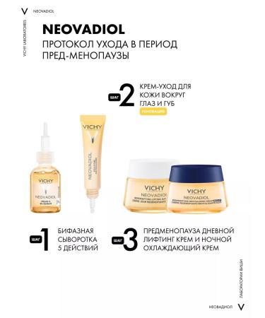 Vichy Neovadiol Cream around the eyes and lips during menopause 15 ml - Buy Online on GoSupps.com