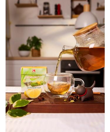 Tanaytea Green tea Immunity with lemongrass in pyramids 20*1.5g - Buy Online on GoSupps.com