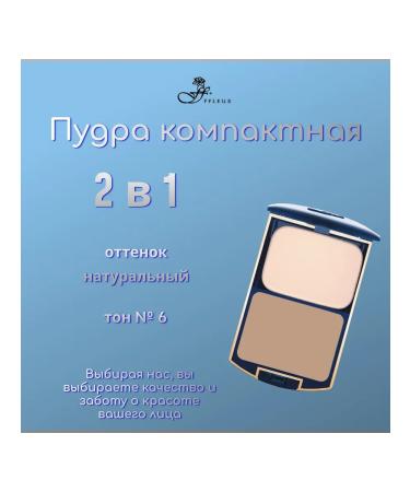 "Ffleur" compact-pores 2 in 1 "tone No. 6