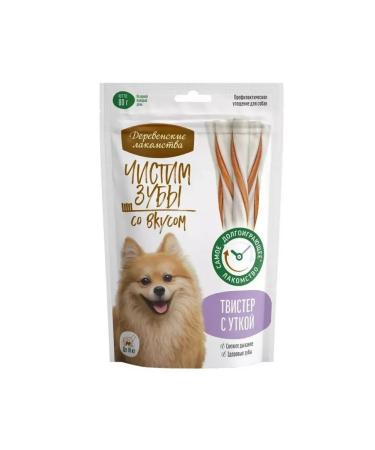 Country delicacies Goodies brush your teeth Twizer for dogs with a duck 80 g