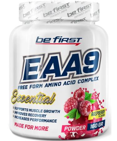 Be First EAA amino acids complex EAA9 Powder Powder 160 g raspberries - Buy Online on GoSupps.com