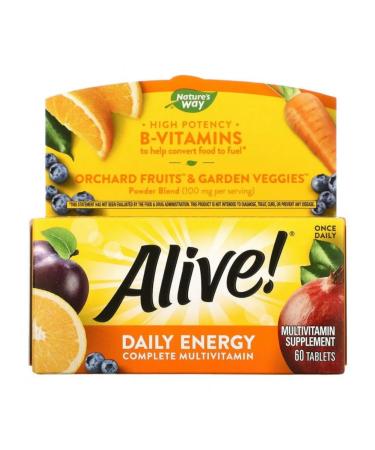 Alive Multivitamins and minerals for energy 60 tablets - Buy Online on GoSupps.com